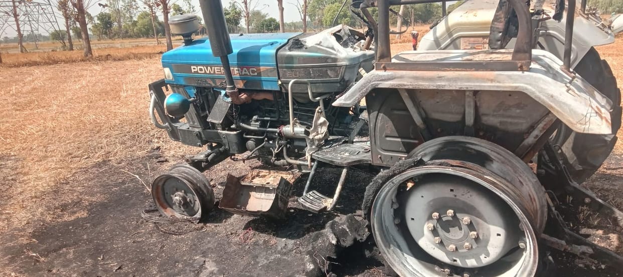 Two Tractors Burnt Under Suspicious Circumstances