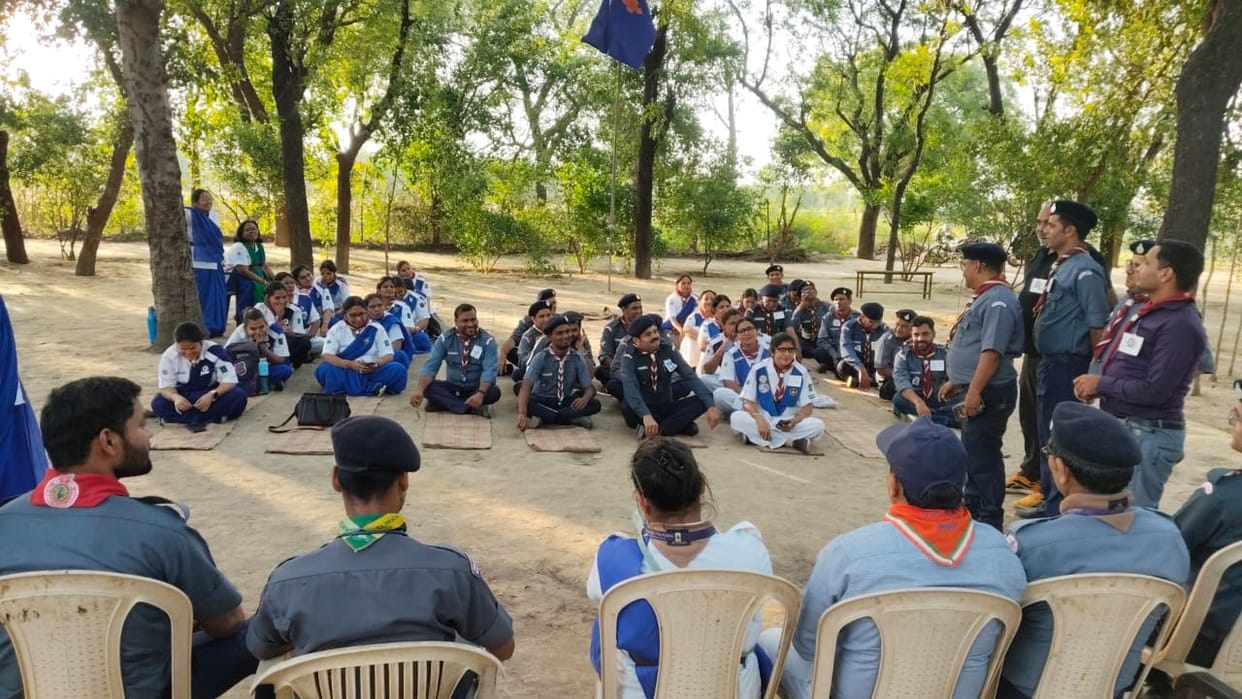 Scouts and Guides Are Receiving Training