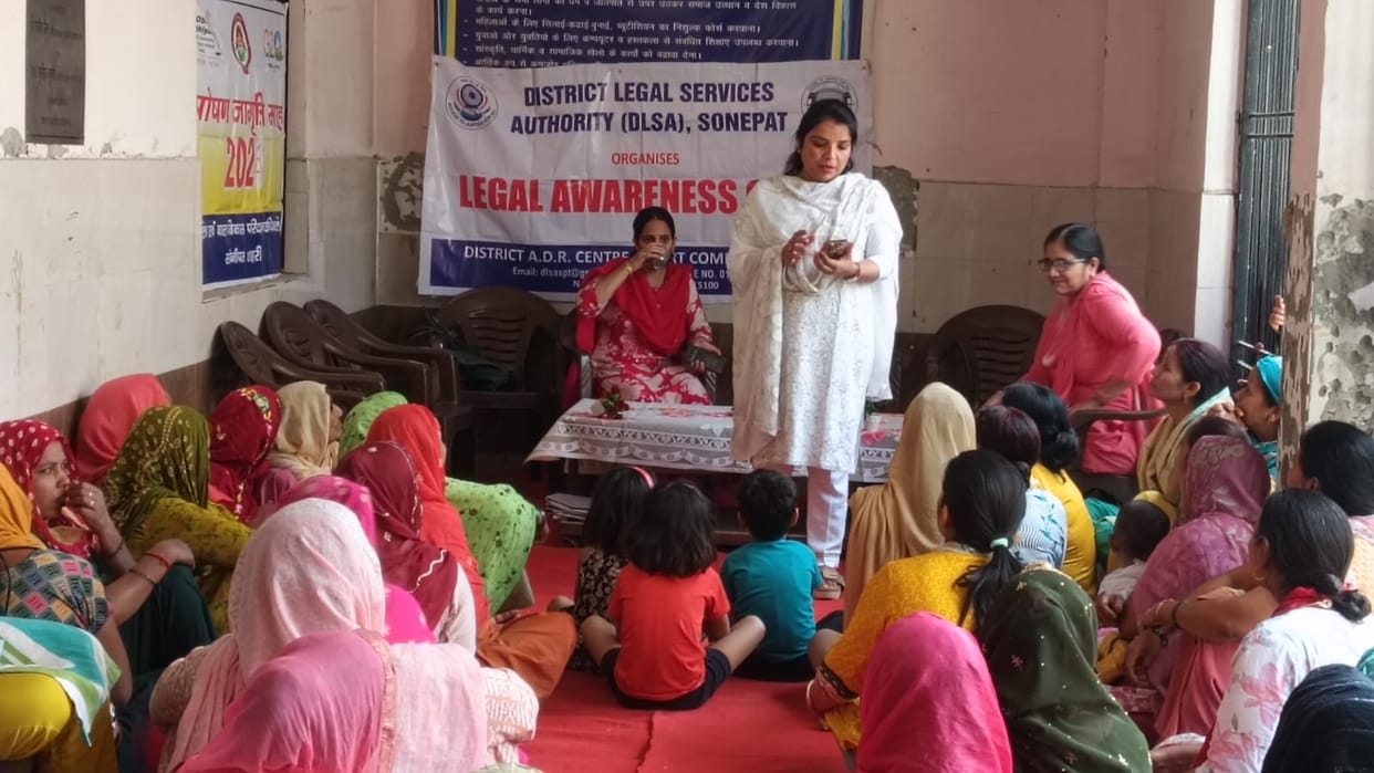 Women were made aware of their legal rights and maternal health.