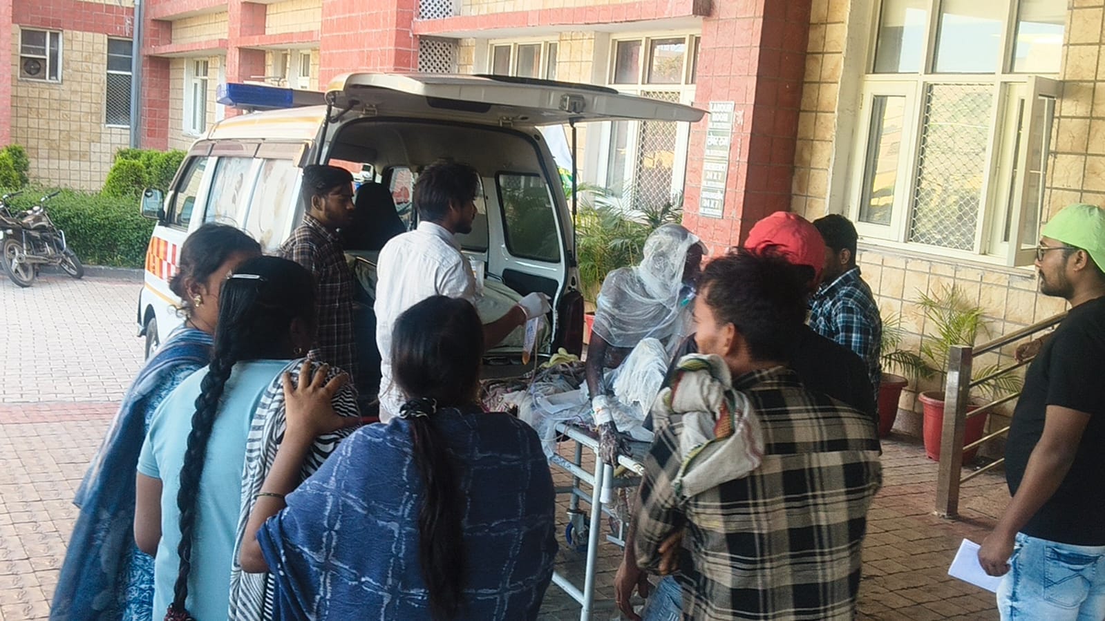 Elderly man burns after coming in contact with high tension wire