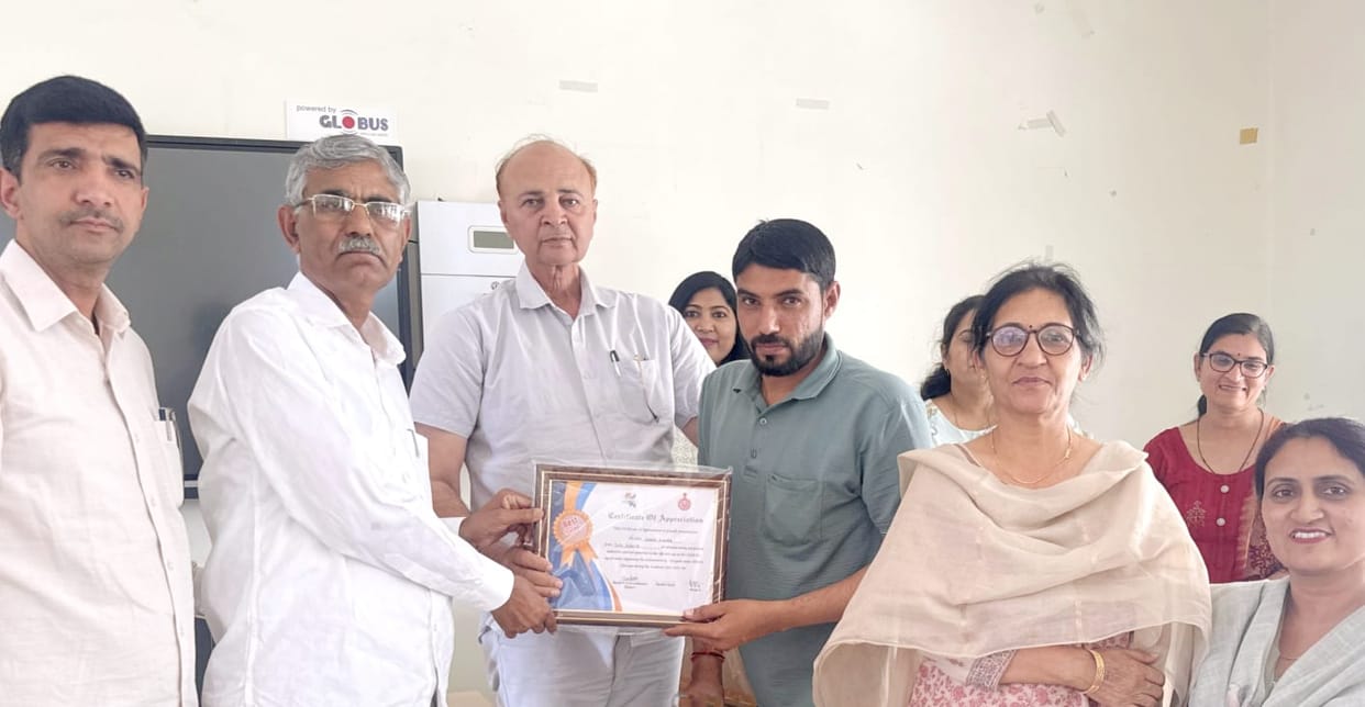 Vinod from Dubeta's School Receives Best Teacher Award