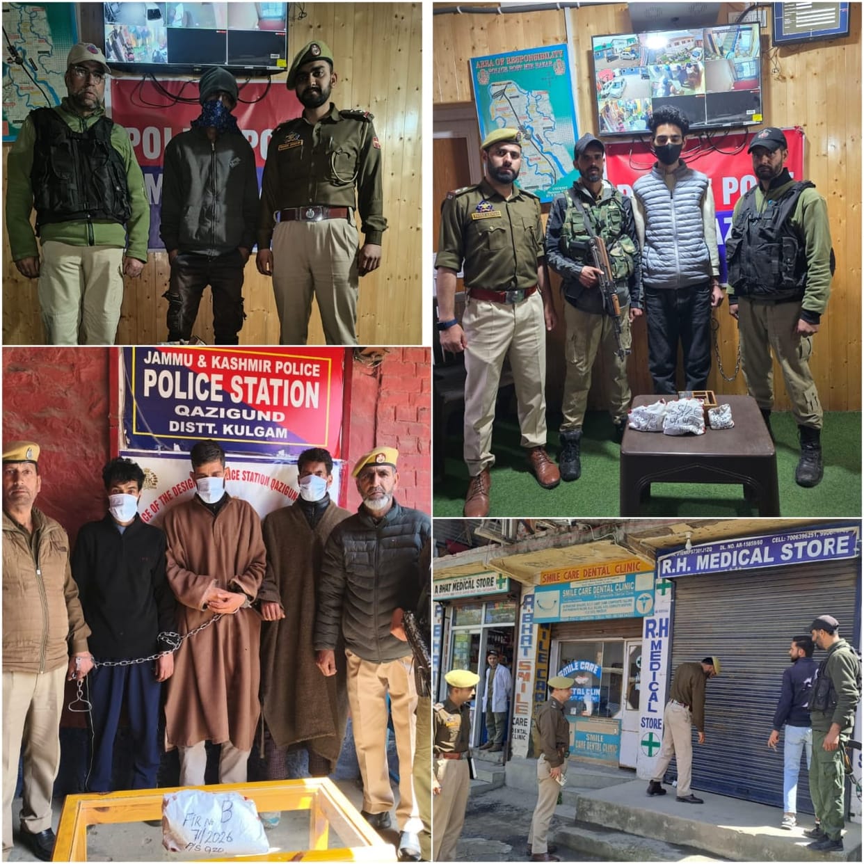 Srinagar, Anti Drug Operation, 16 Arrested, Medical Shop Sealead
