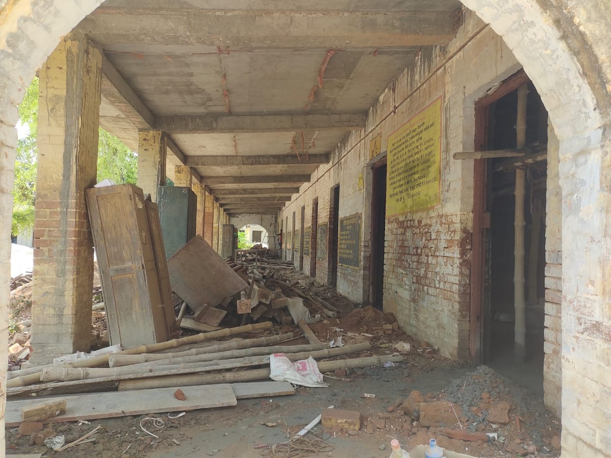 Work in government inter colleges has slowed down due to lack of monitoring and funding.