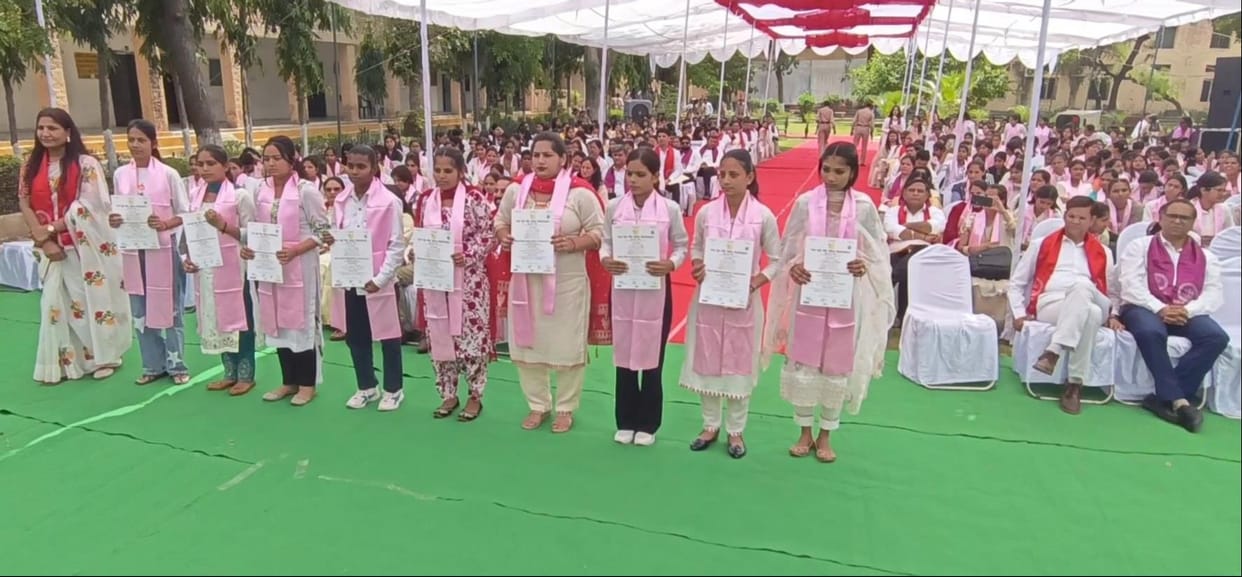 327 girl students received degrees at the convocation ceremony of the Government Women's College.