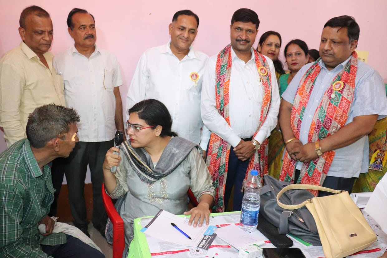 300 people underwent check-ups at the health camp.