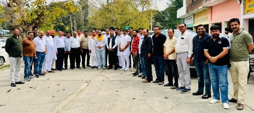 Munish became the district president of the commission agent association