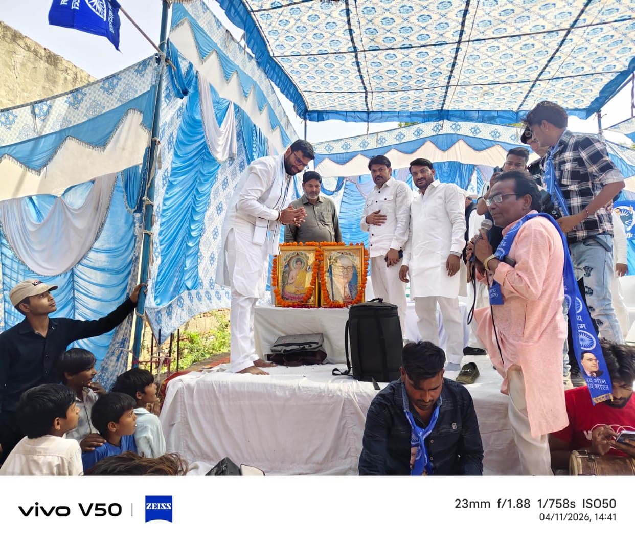 Statue of Baba Saheb Installed in Mandikheda