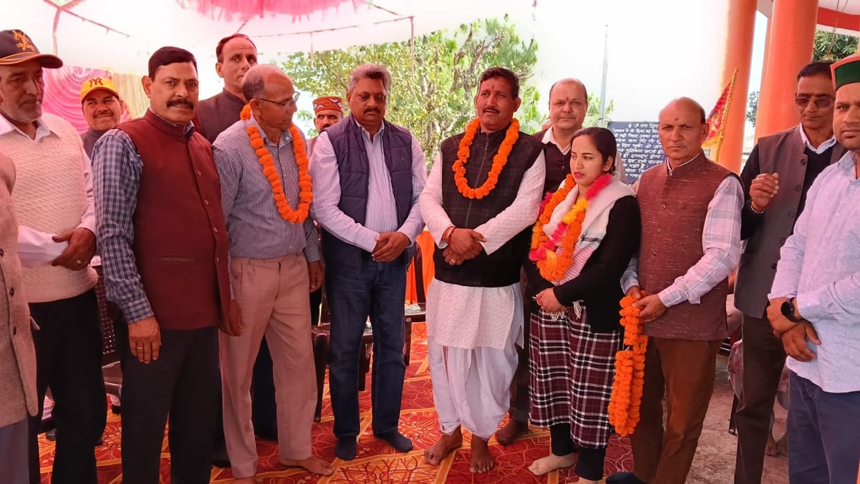 The MLA laid the foundation stone for the new Panchayat Ghar building.