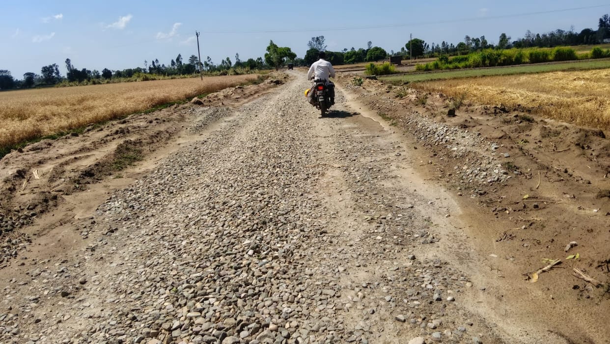 Bijua-Semaria road lying incomplete for two months