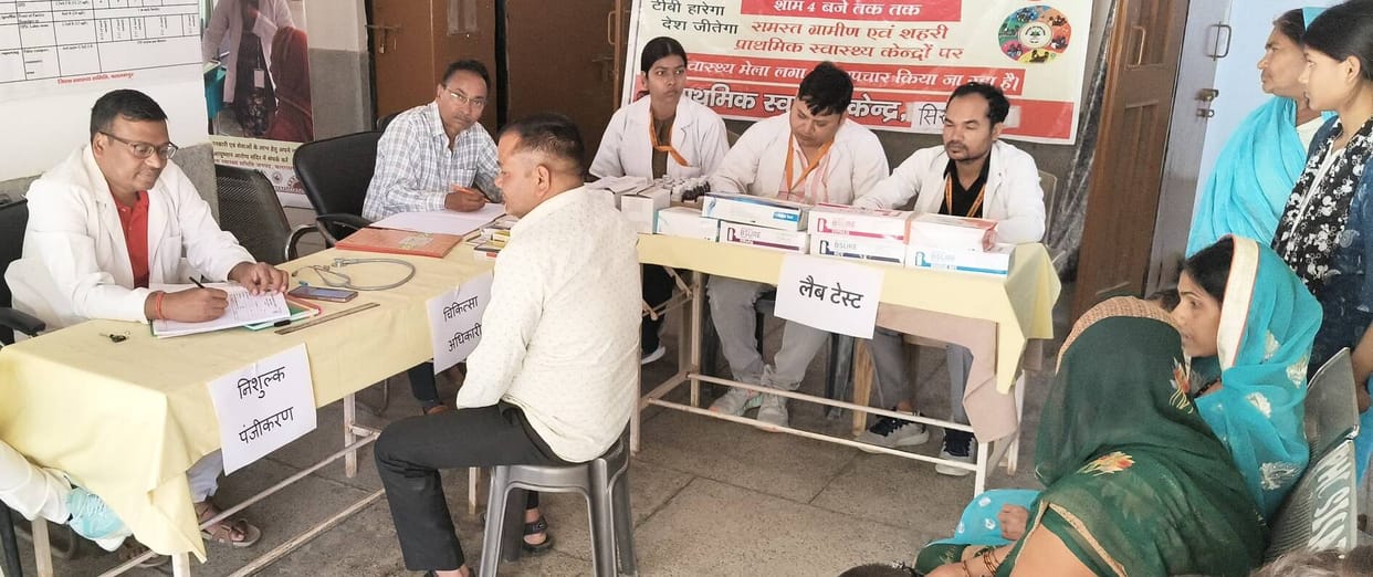 1793 patients reached the health fair, 648 suffering from fever
