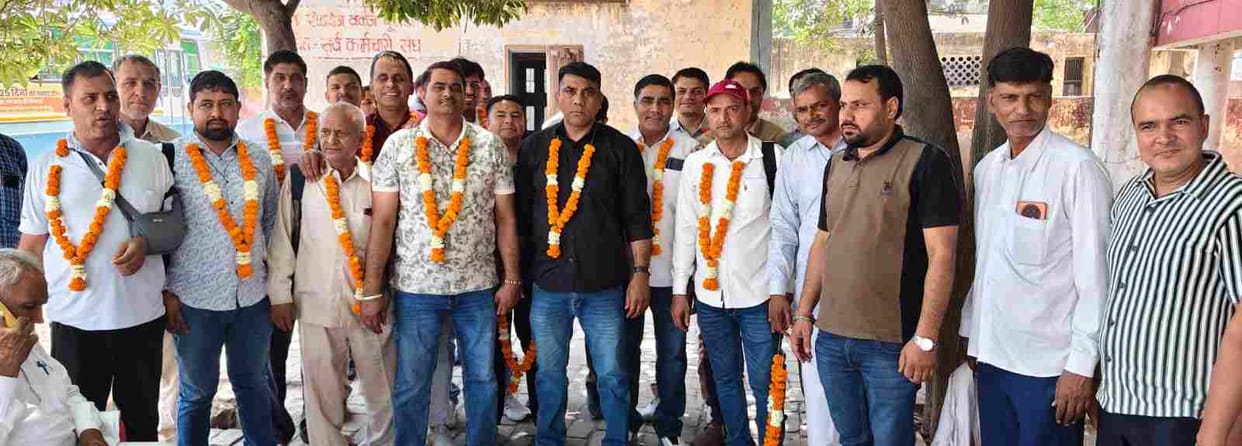 Praveen Kumar became the acting depot head of Haryana Roadways Workers Union.