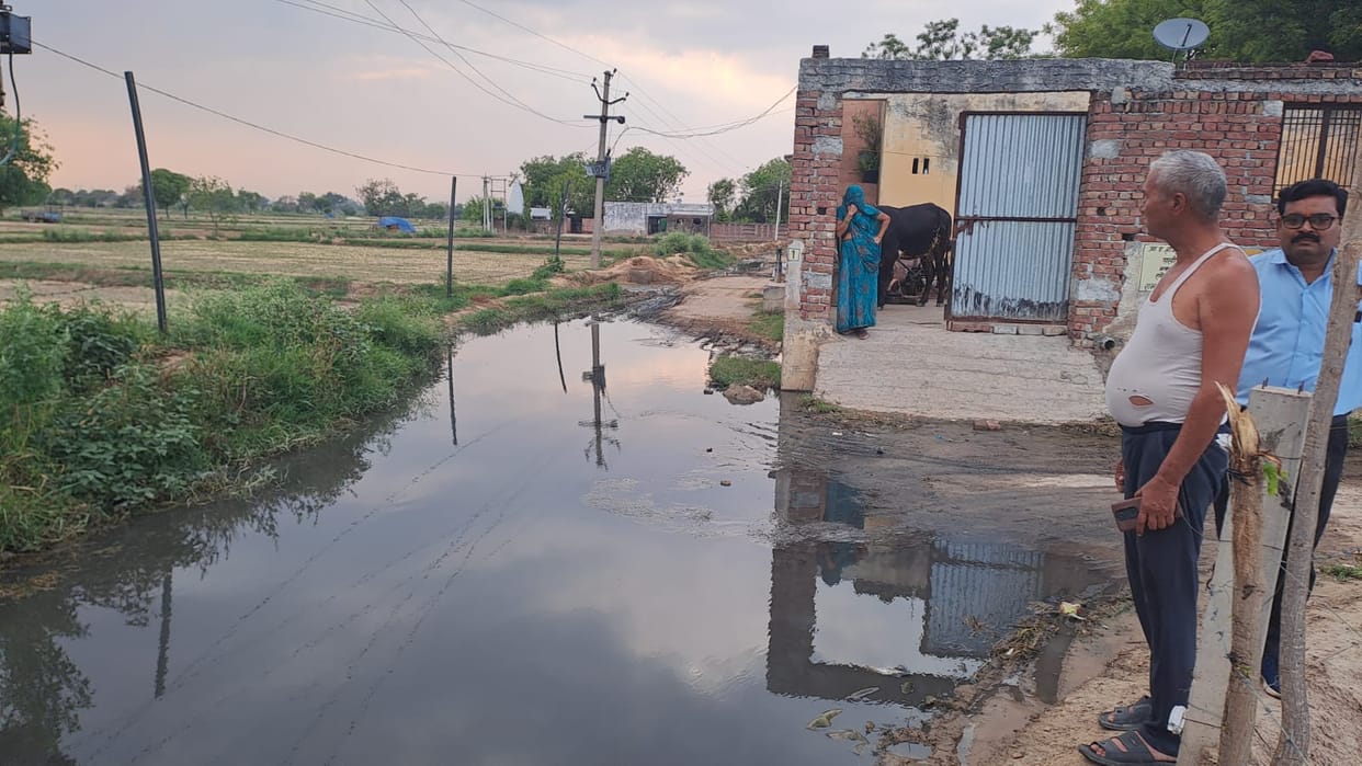 Ujhnera villagers have been battling waterlogging for three months.