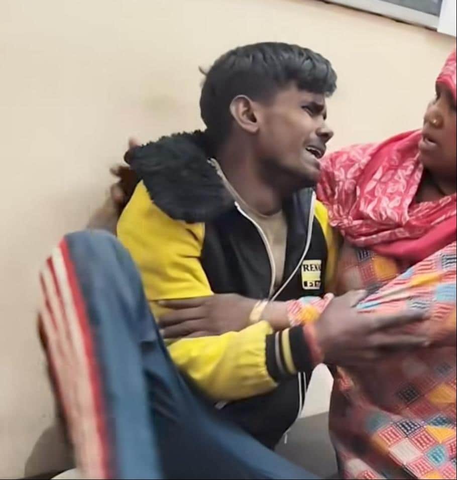 इलाज के दौरान मृतक रुपेंद्र। फाइल फोटो