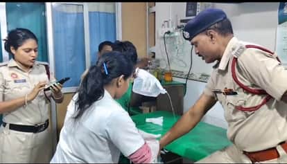 cylinder exploded Sundarpur causing fire eight people were injured and three Death Bihar