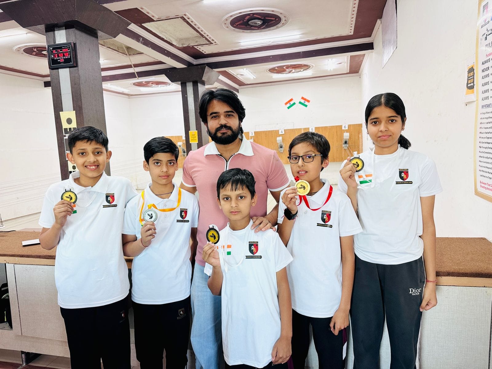 Shooting championship wins five medals