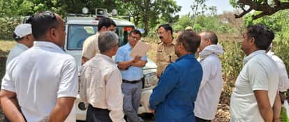 Inspected the land for the construction of a helipad