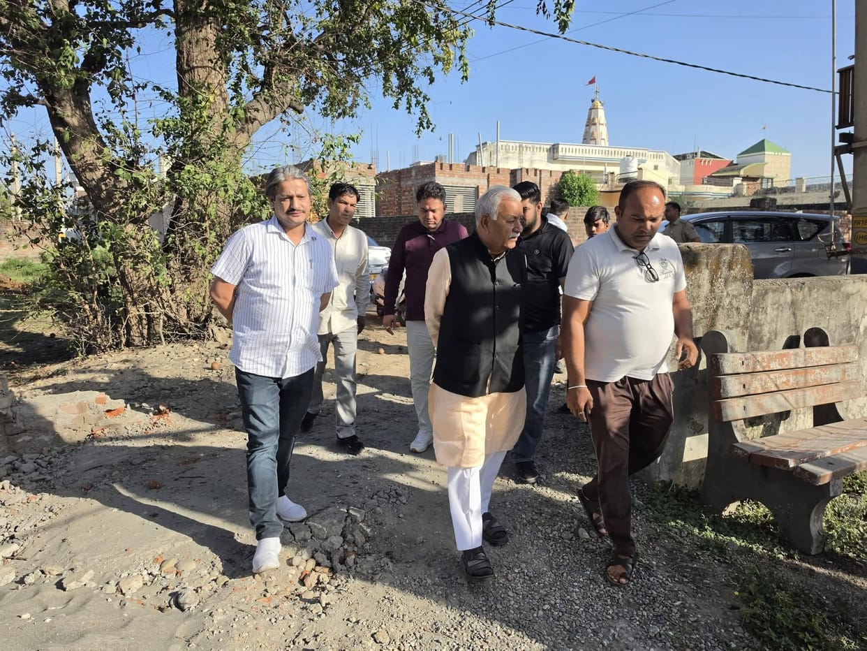 MLA inspected the development works
