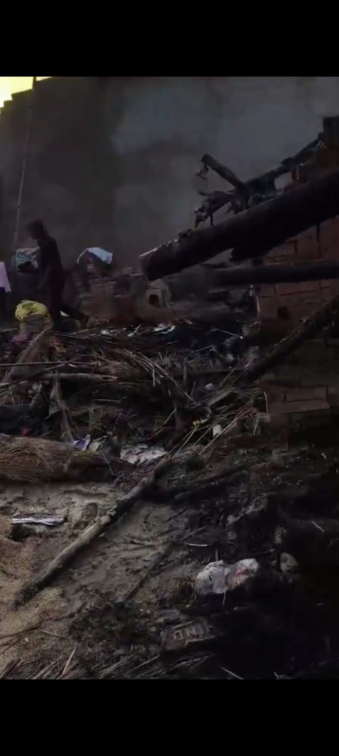 Residential hut burnt to ashes due to fire in Pachdeuri