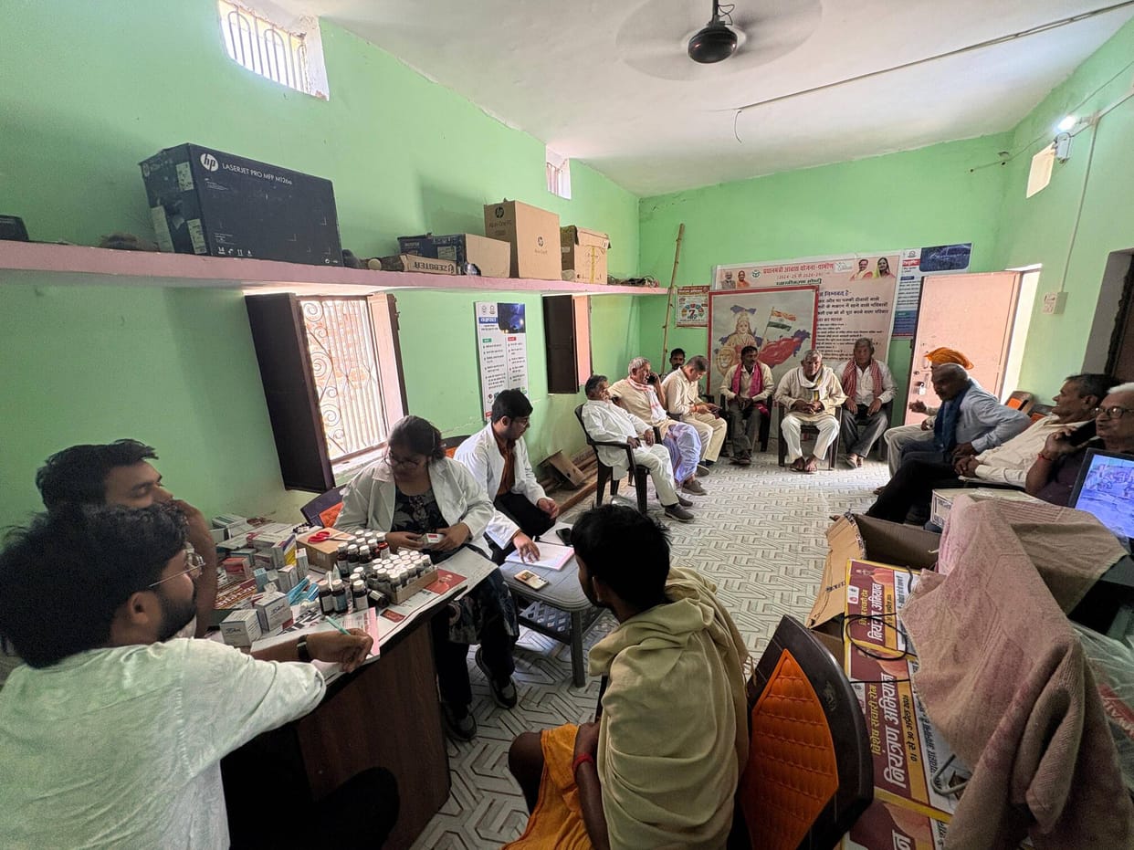 People treated in 14 camps.