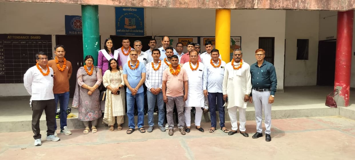 Jitendra Arya became the district president of the Teacher Self Care Team.