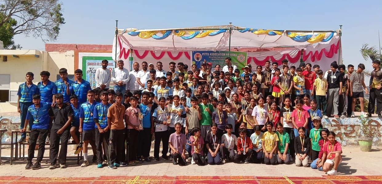 State level Pittu competition Main from Mewat and Ishani from Panchkula were selected as the best Pittu players.
