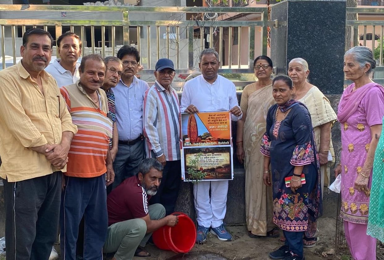 RWA Subhash Nagar representatives planted trees.
