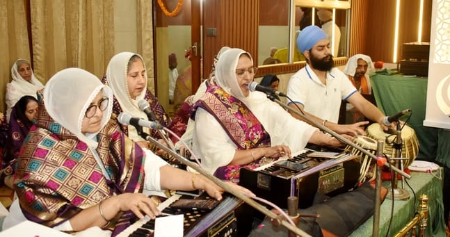 Conclusion of the fourth Akhand Path Sahib in Dashmesh Nagar