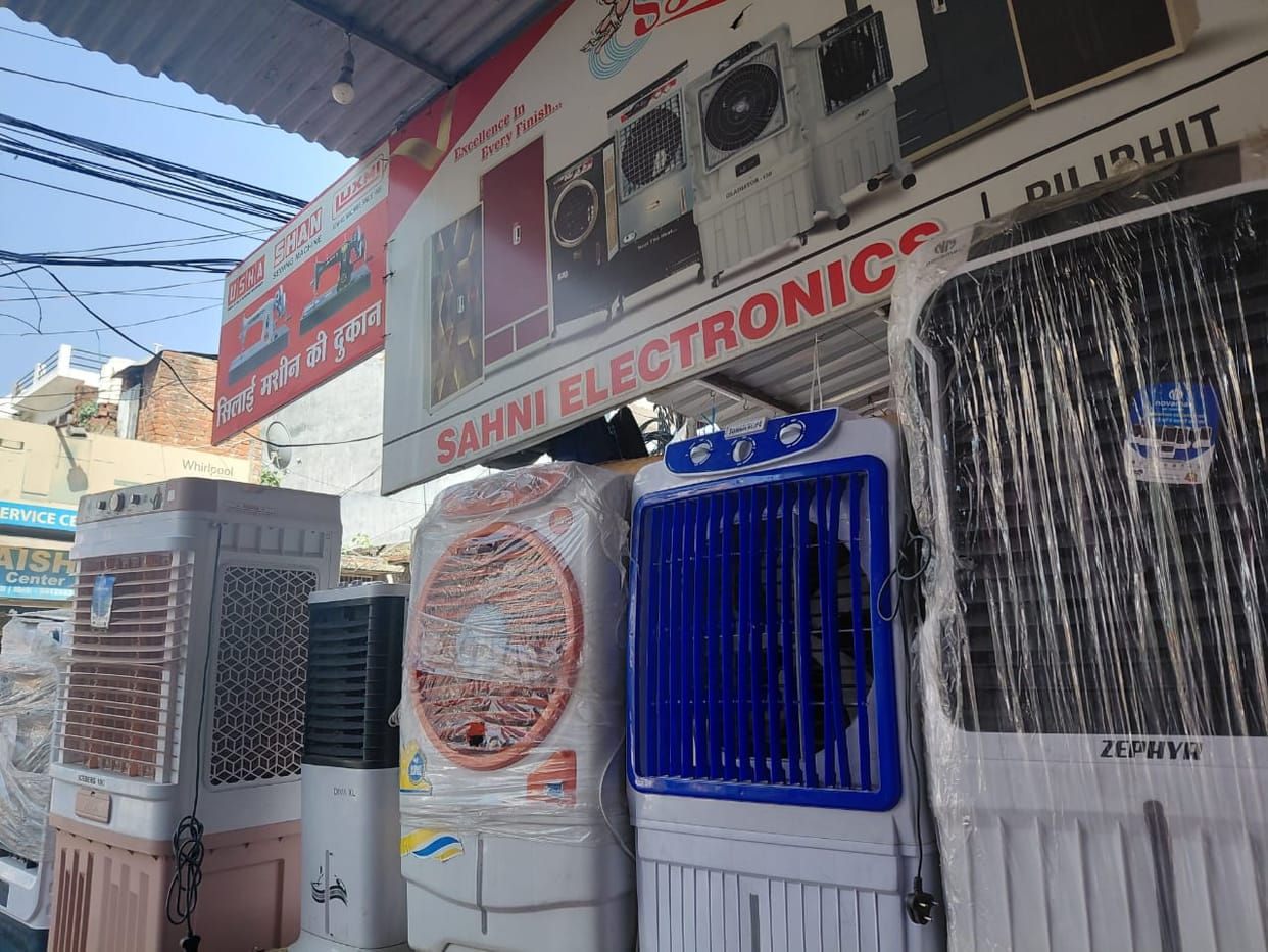 With the rise in temperature, the business of AC-coolers increased.
