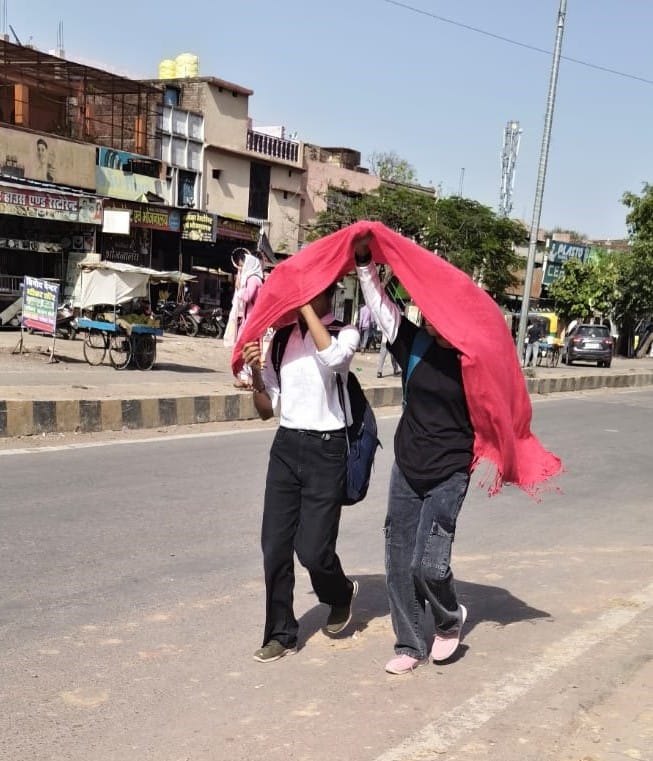 Scorching sun during the day and cold at night making people sick