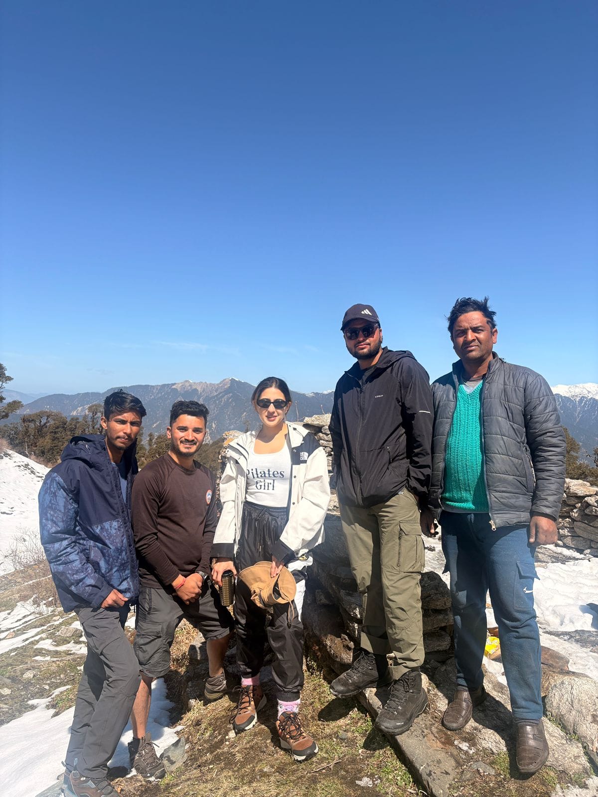 Sara Ali Khan Reaches Panwali Kantha; Admired the Scenery While Trekking