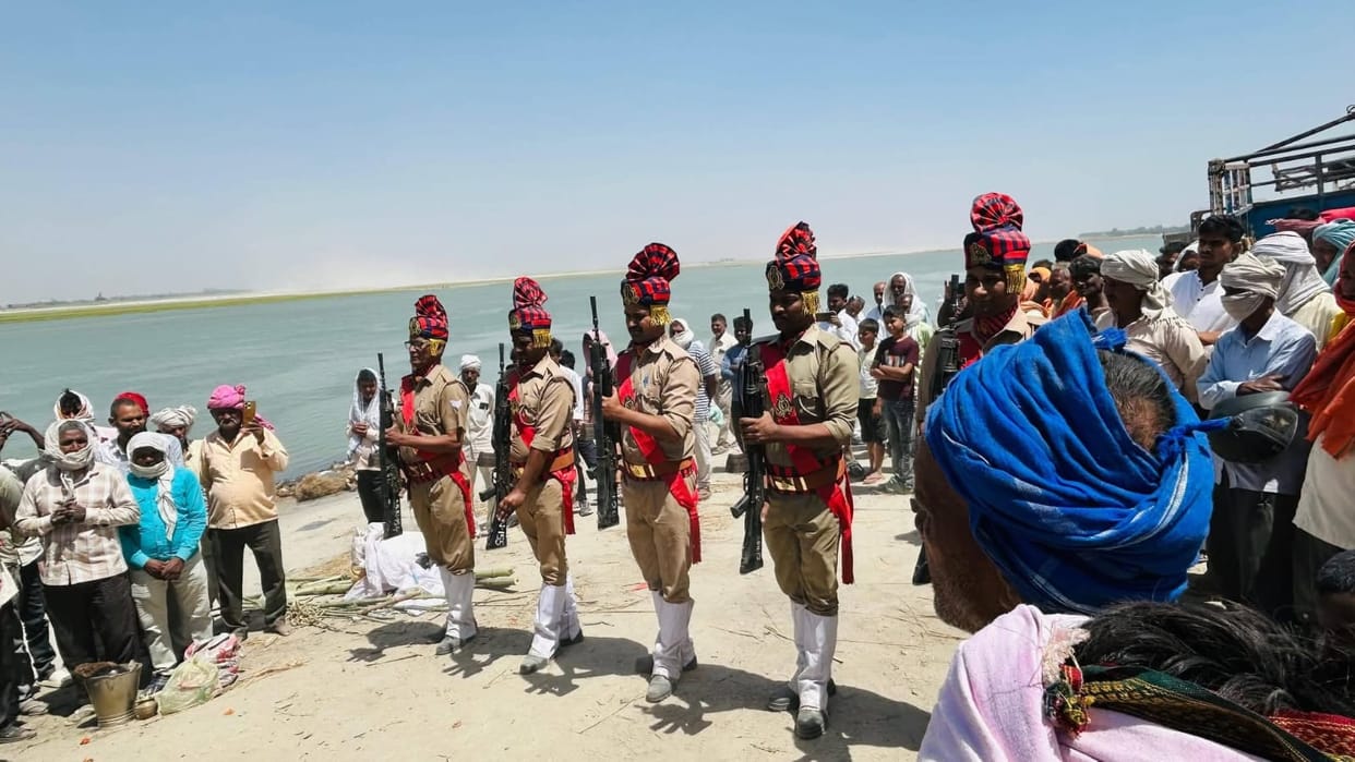 The soldier was cremated with state honours