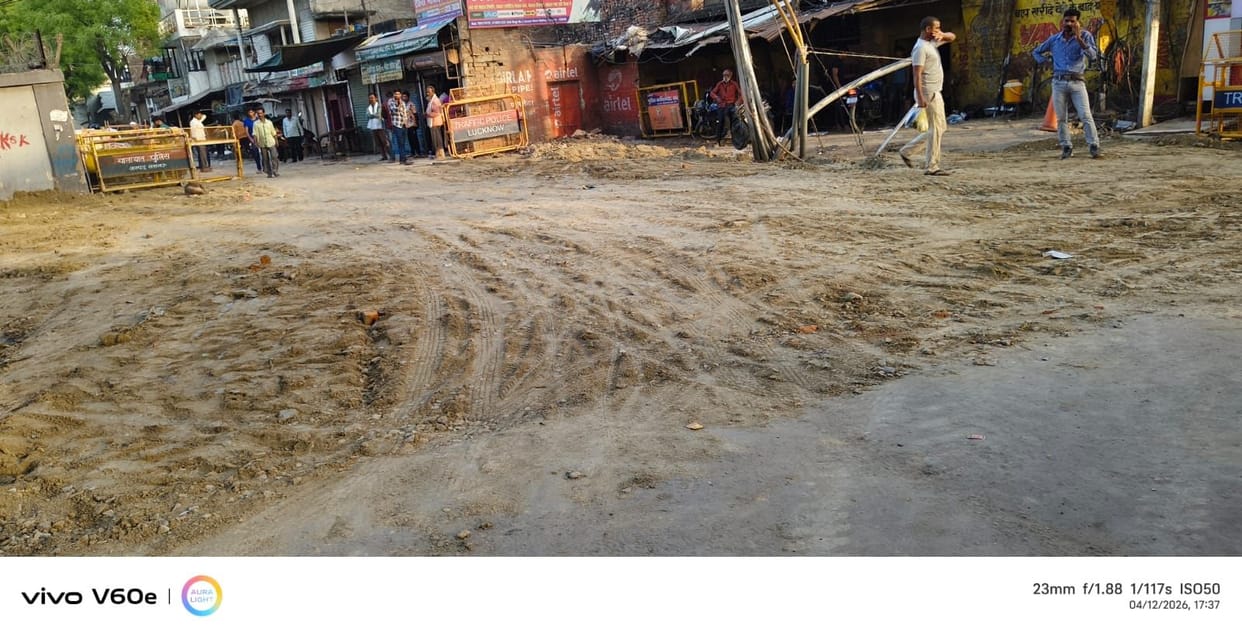 Encroachment removed near Amausi Metro Station, providing relief to the public