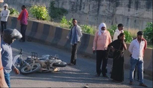 Dumper Truck Crushes Father and Son on Bike; Wife in Critical Condition