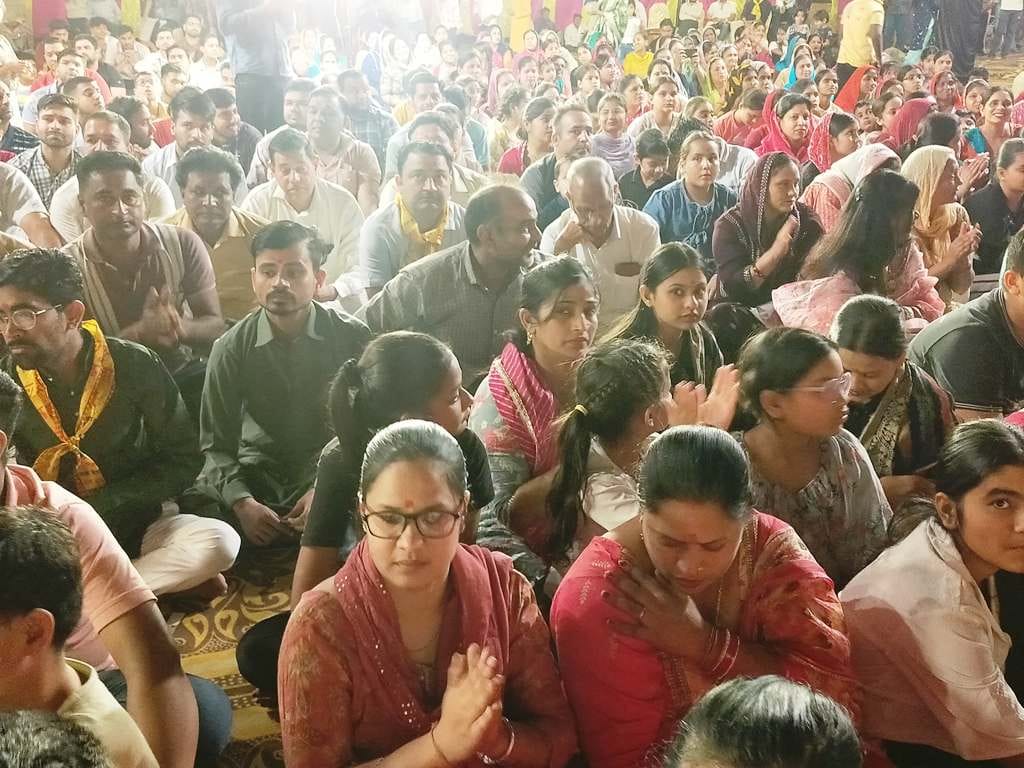 A wave of devotion surged during the Maa Bhagwati Jagran.