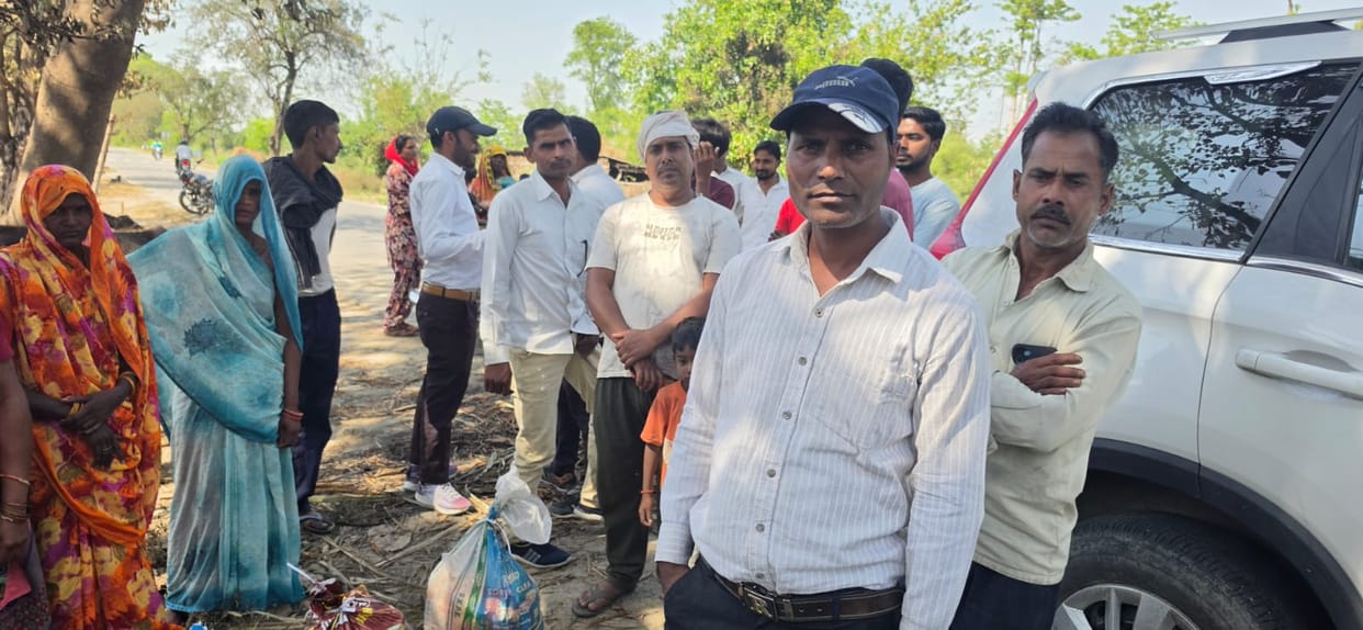 A massive fire in Chhattapur reduced the house of two brothers to ashes