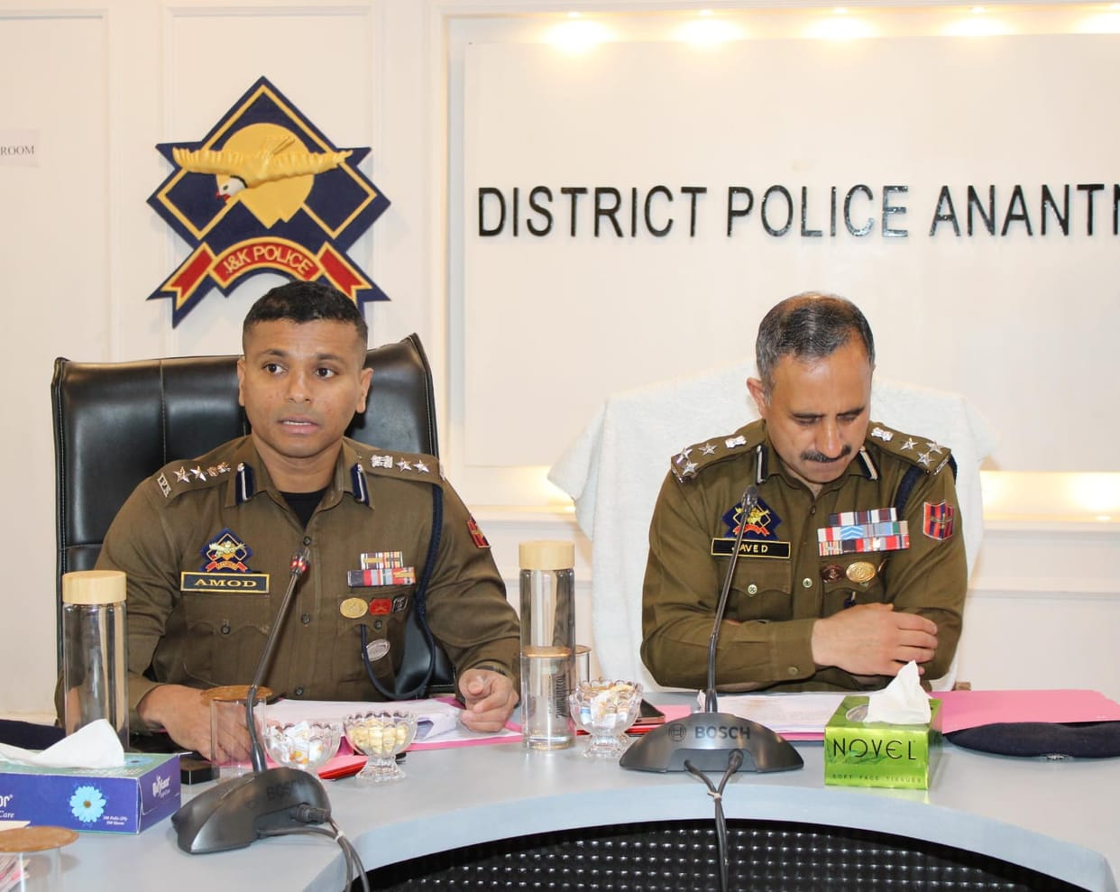 Srinagar, DIG SKR, Javid Iqbal Mattoo, Held Meeting, Anantnag