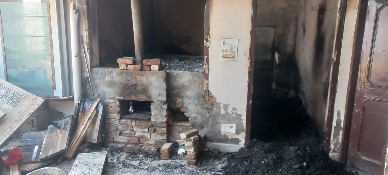 fire in bakery shop