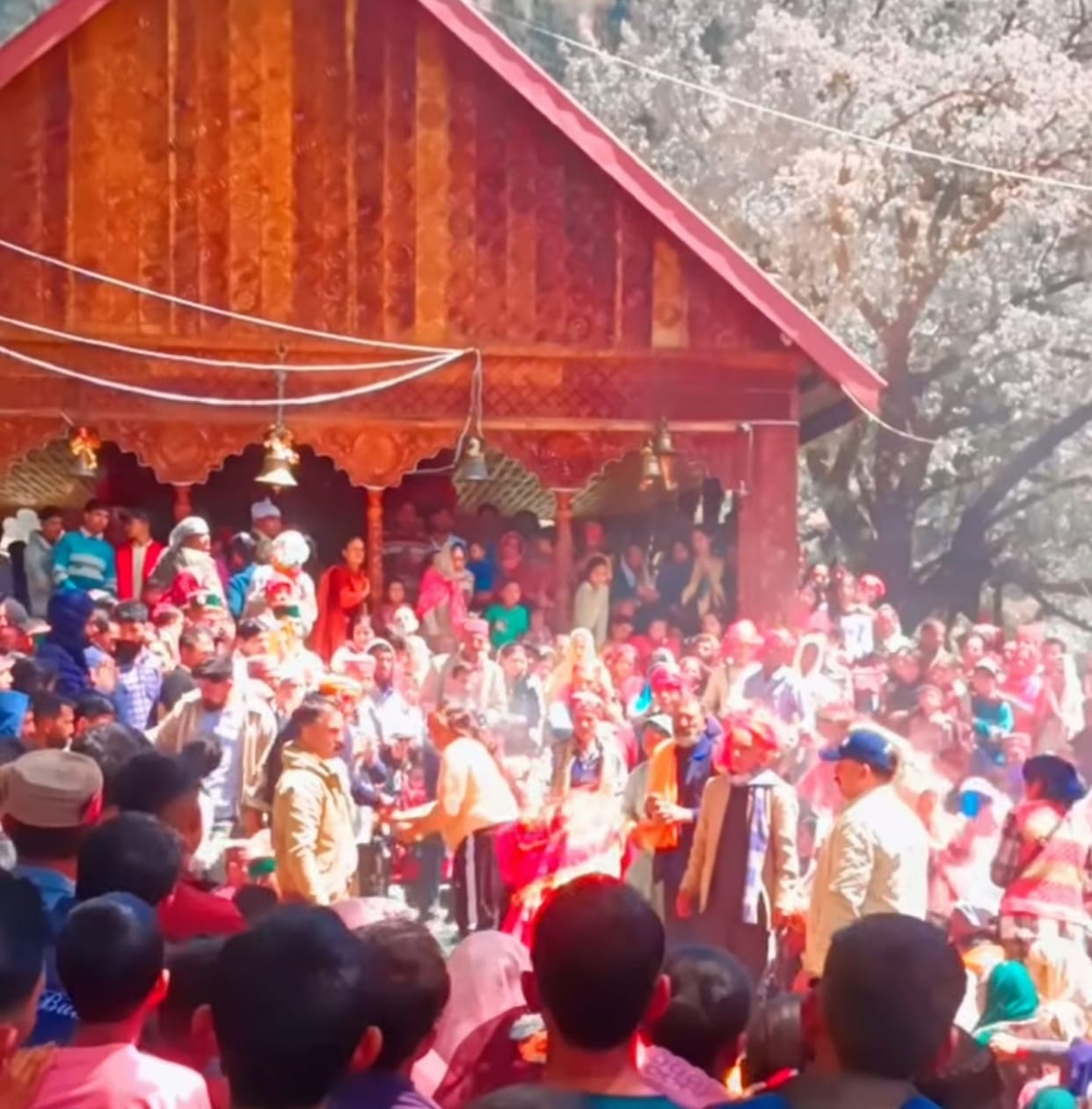 Bairewali Bhagwati leaves for Chamba to meet sister Chamunda