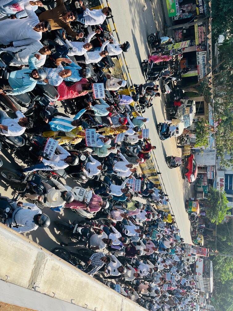 Bike Rally Against the Mandatory TET Requirement
