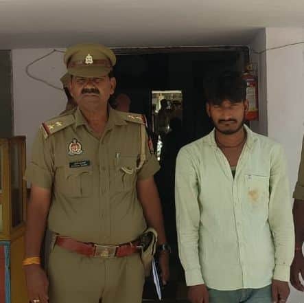फोटो05सहावर पुलिस हिरासत में किशोर से कुकर्म का आरोपी । स्रोत:पुलिस मीडिया सेल