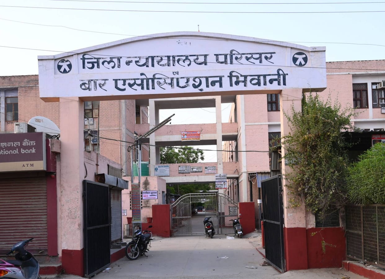 Security beefed up at the district court complex; entry to advocate chambers is restricted to the main road only.