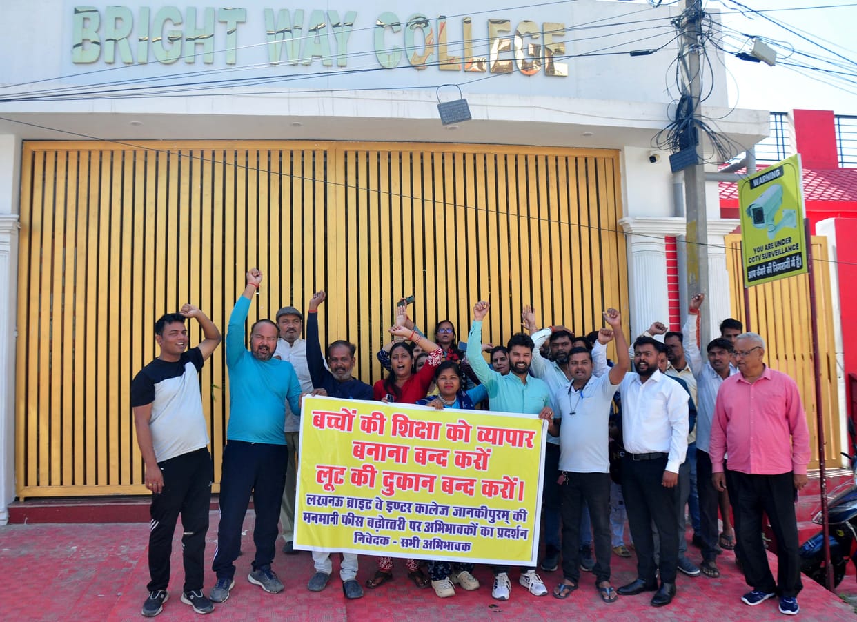 Fees Hiked by 30 Percent; Parents Stage Sit-in