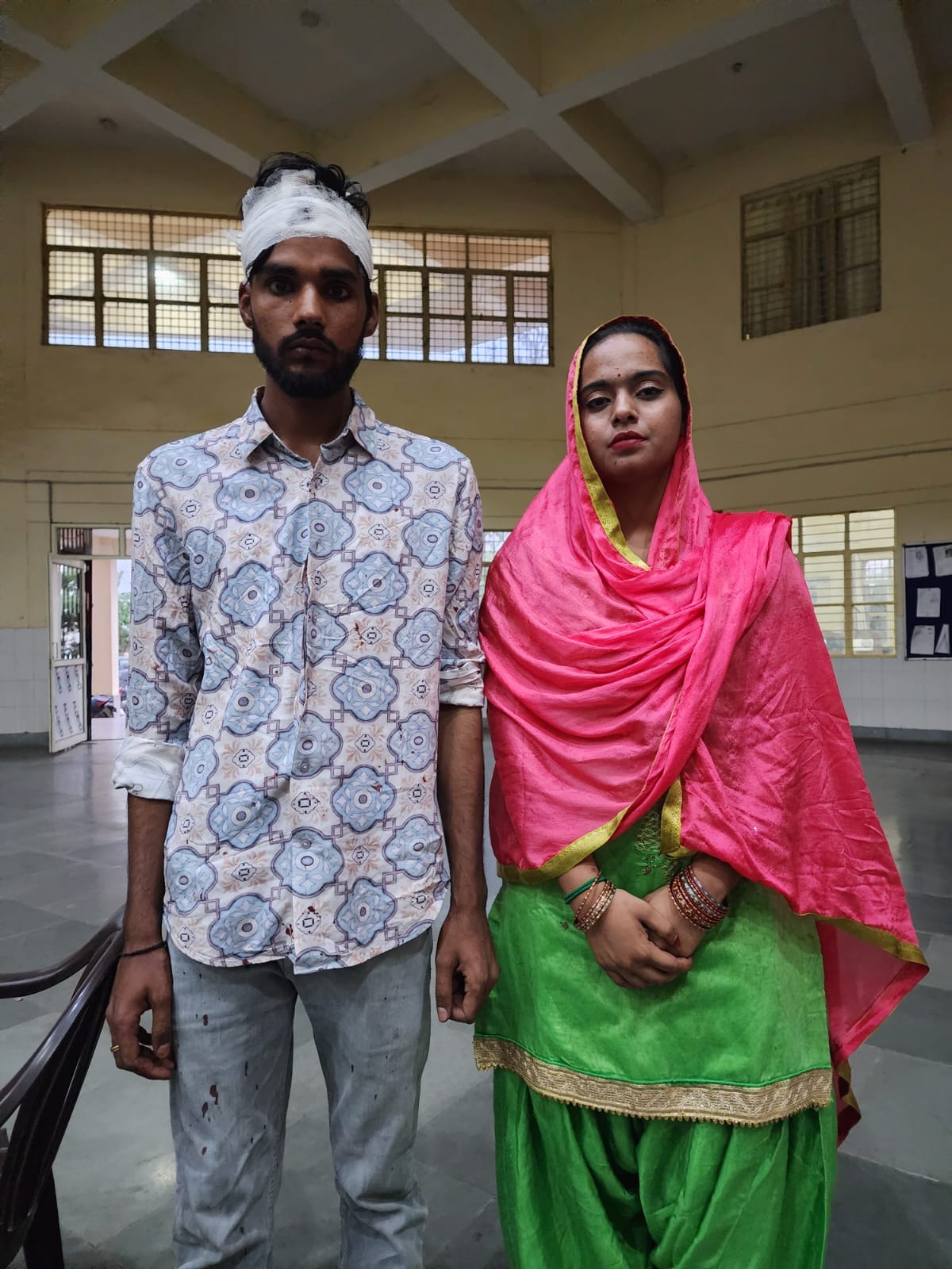 People participating in the tableau were attacked in Dalmapur due to a family dispute.