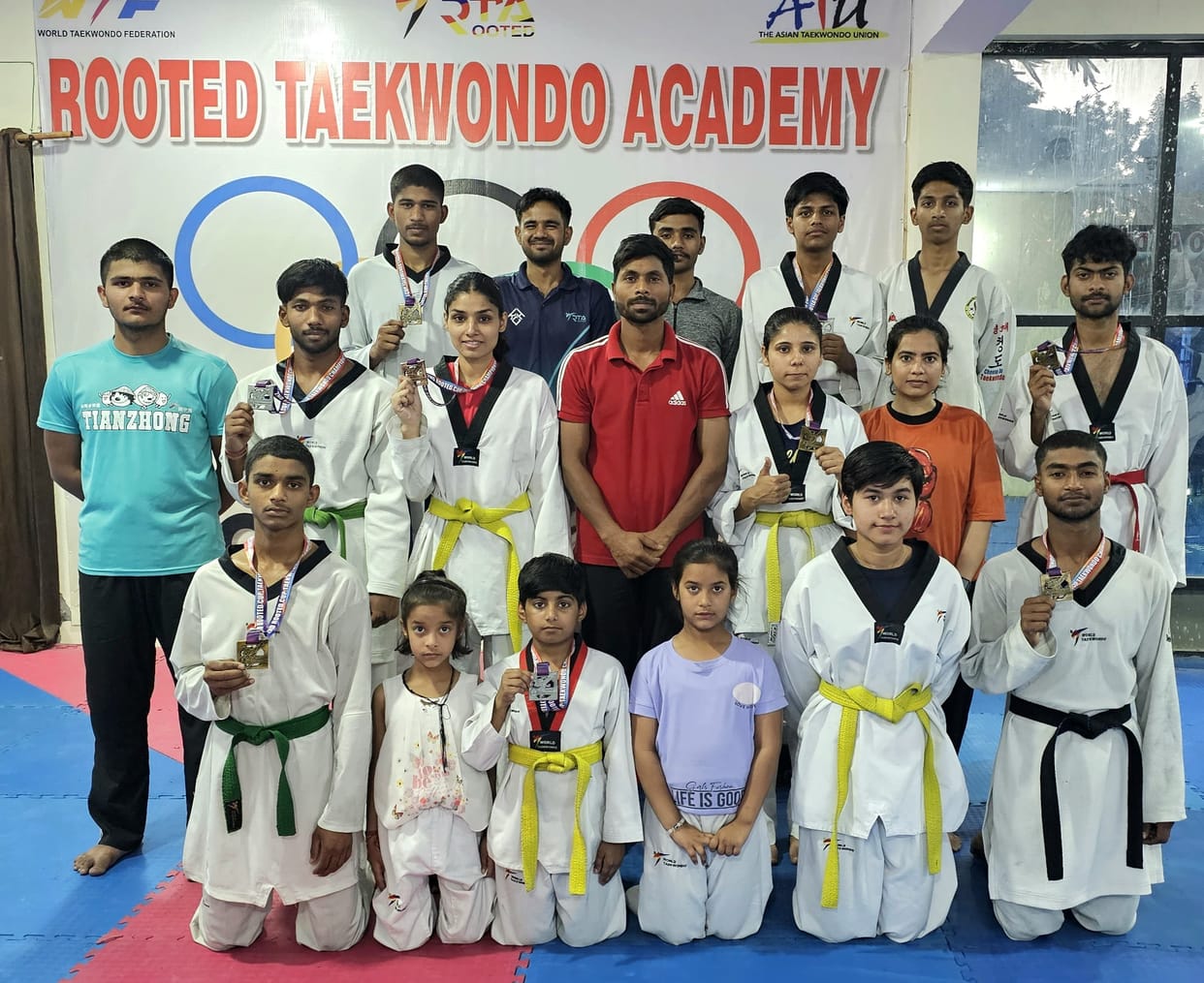 Players from Meerut won several medals at the Rooted Taekwondo Cup.