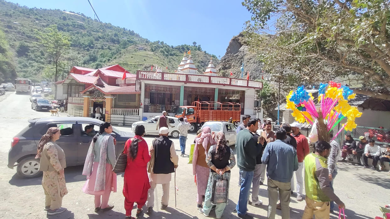 Devotees took a holy dip at the pilgrimage site Maipul on Baisakh