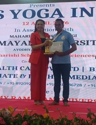 Ramnivas Maurya won gold medal in National Yoga Championship