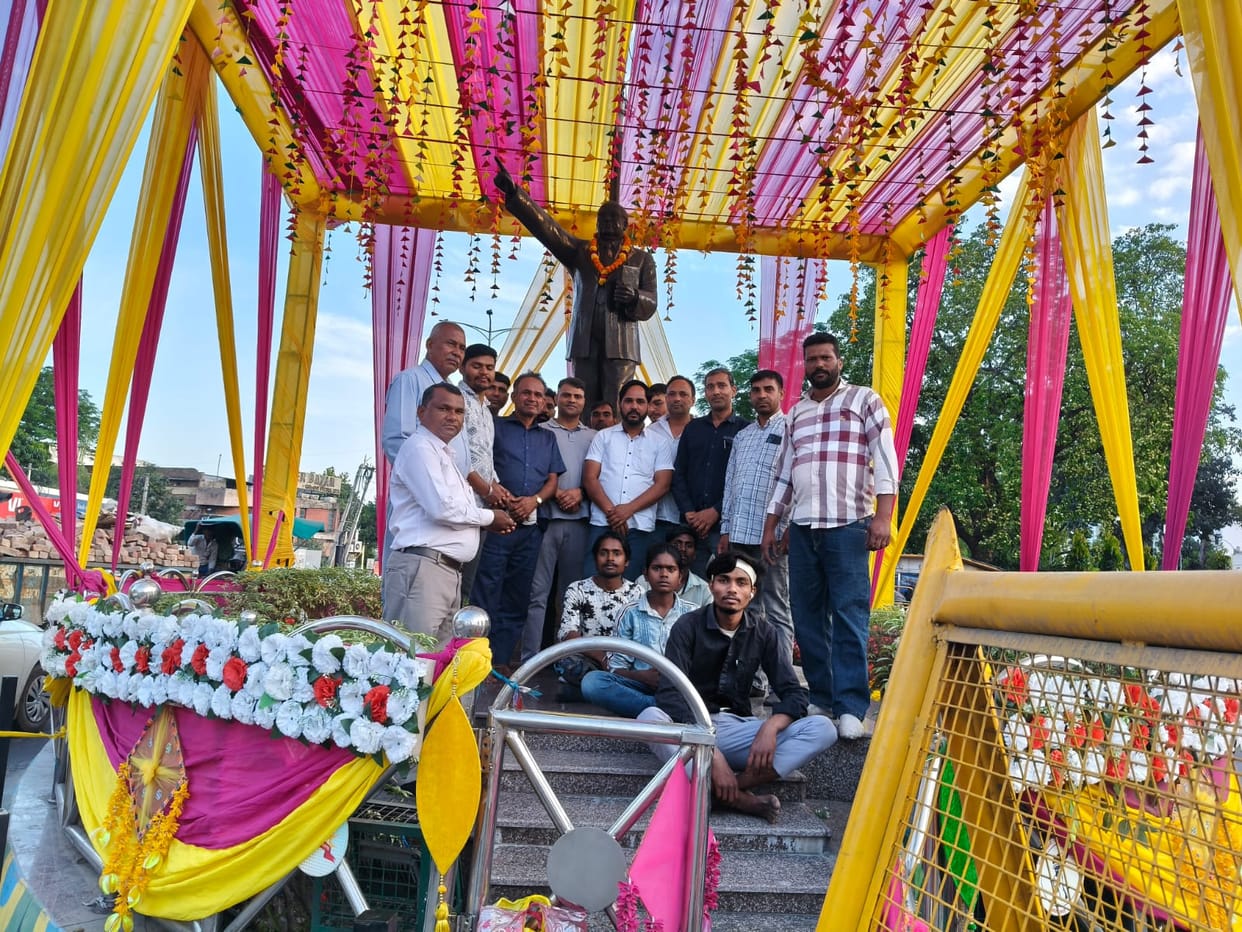 Dr. Bhimrao Ambedkar's birth anniversary was celebrated with great pomp across the district.