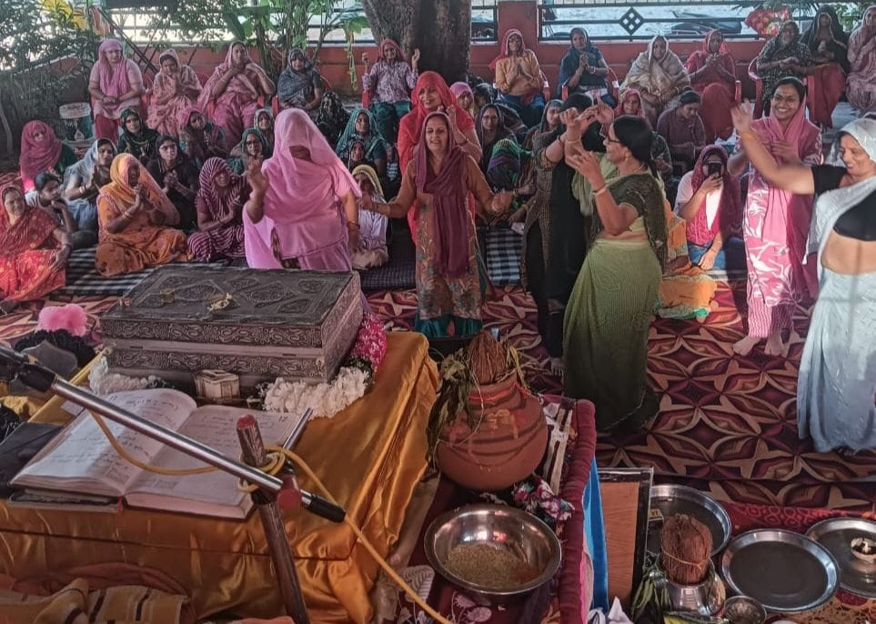The Story Pavilion Resounded with the Childhood Pastimes of Lord Krishna.