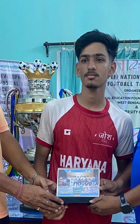 Raghav is bringing glory to the district in football.