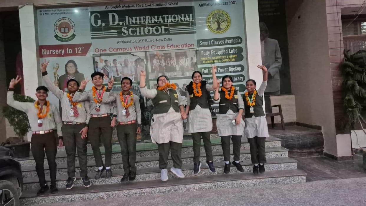 Seeing the result of hard work, the meritorious students jumped with joy